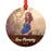 Custom Photo Personalized Christmas Ornament, Rustic Wood, 1st Christmas-Set of 1-Andaz Press-Engaged-