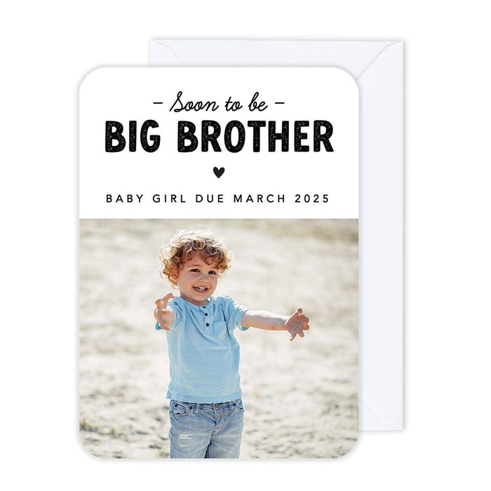 Custom Photo Pregnancy Announcement Cards with Envelopes, Set of 24-Set of 24-Andaz Press-Coming Soon-