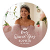 Custom Photo Round Circle Quinceañera Labels, Sticker for Sweet 15, Set of 40-Set of 40-Andaz Press-Mis Quince Anos-