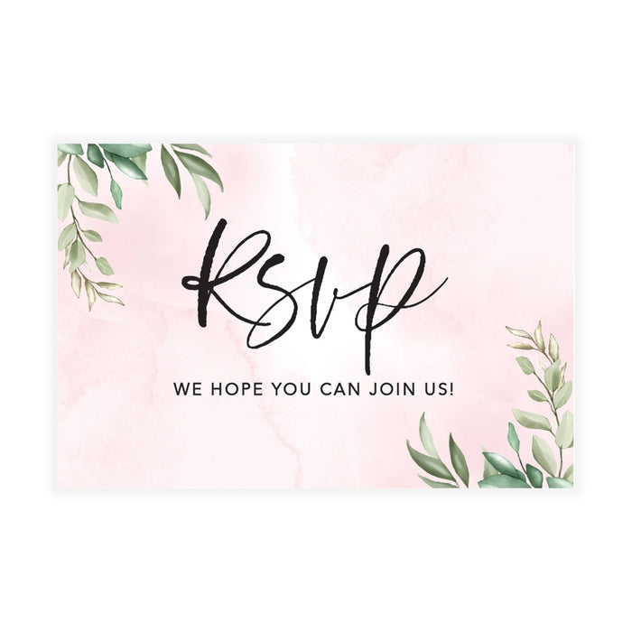Custom RSVP Postcards for Wedding Cardstock Response Reply Cards-Set of 56-Andaz Press-Minimal Modern-