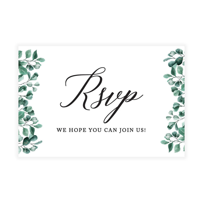 Custom RSVP Postcards for Wedding Cardstock Response Reply Cards-Set of 56-Andaz Press-Minimal Modern-