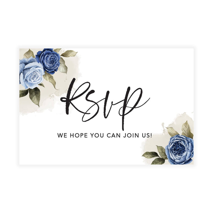 Custom RSVP Postcards for Wedding Cardstock Response Reply Cards-Set of 56-Andaz Press-Minimal Modern-