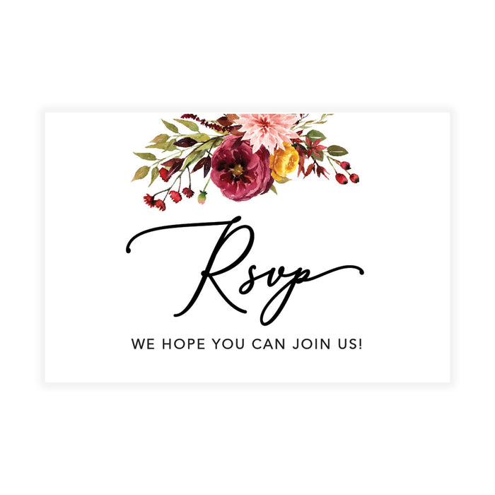 Custom RSVP Postcards for Wedding Cardstock Response Reply Cards-Set of 56-Andaz Press-Minimal Modern-