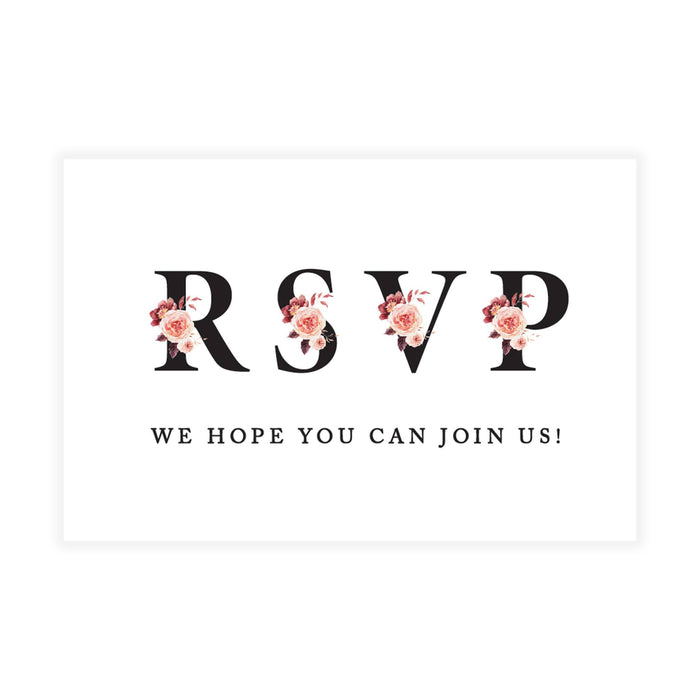 Custom RSVP Postcards for Wedding Cardstock Response Reply Cards-Set of 56-Andaz Press-Minimal Modern-