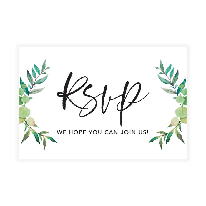 Custom RSVP Postcards for Wedding Cardstock Response Reply Cards-Set of 56-Andaz Press-Minimal Modern-