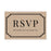 Custom RSVP Postcards for Wedding Cardstock Response Reply Cards-Set of 56-Andaz Press-Kraft Brown Art Deco-