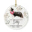 Custom Round Ceramic Christmas Dog Memorial Ornament, Faithful Companion, Design 1-Set of 1-Andaz Press-American Staffordshire Terrier-
