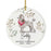 Custom Round Ceramic Christmas Dog Memorial Ornament, Faithful Companion, Design 1-Set of 1-Andaz Press-American Staffordshire Terrier-