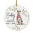 Custom Round Ceramic Christmas Dog Memorial Ornament, Faithful Companion, Design 1-Set of 1-Andaz Press-American Staffordshire Terrier-