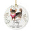 Custom Round Ceramic Christmas Dog Memorial Ornament, Faithful Companion, Design 1-Set of 1-Andaz Press-American Staffordshire Terrier-