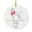 Custom Round Ceramic Christmas Dog Memorial Ornament, You Left A Paw Print On Our Hearts, Design 2-Set of 1-Andaz Press-Dalmatian-