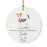Custom Round Ceramic Christmas Dog Memorial Ornament, You Left A Paw Print On Our Hearts, Design 2-Set of 1-Andaz Press-Dalmatian-