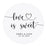 Custom Round Clear Wedding Sticker Labels with Black Ink-Set of 40-Andaz Press-Love Is Sweet-