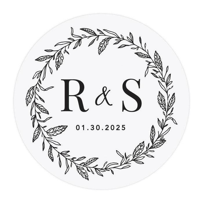 Monogram Stickers Weddings, Vinyl Sticker Wedding Monogram