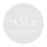 Custom Round Clear Wedding Sticker Labels with White Ink-Set of 40-Andaz Press-Monogram Wreath-