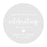 Custom Round Clear Wedding Sticker Labels with White Ink-Set of 40-Andaz Press-Monogram Wreath-