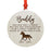 Custom Round Laser Cut Wood Pet Memorial Ornament-Set of 1-Andaz Press-Cat-