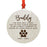 Custom Round Laser Cut Wood Pet Memorial Ornament-Set of 1-Andaz Press-Cat-