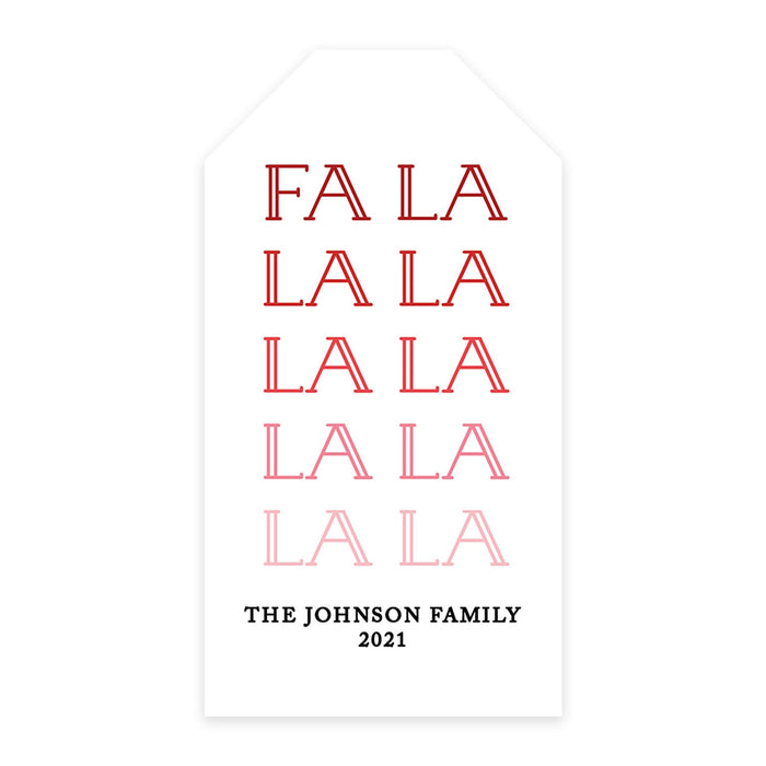 Custom Self Adhesive Classic Christmas Gift Sticker Labels, Christmas Name Labels for Gifts-Set of 1-Andaz Press-Thank You Snow Much-