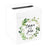 Custom Sturdy White Wedding Day Card Box-Set of 1-Andaz Press-Geometric Greenery-