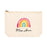 Custom Teacher Appreciation Cosmetic Bags - Aesthetic Bag for Teacher Supplies, 6 Designs Available-Set of 1-Andaz Press-Rainbow Custom Name-