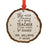 Custom Teacher's Name Engraved Real Natural Wood Christmas Ornament-Set of 1-Andaz Press-Pencil-