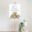 Custom Teddy Bear Baby Shower Canvas Welcome Signs-Set of 1-Andaz Press-Baby Blue Teddy Bear-