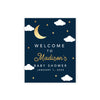 Custom Twinkle Twinkle Little Star Baby Shower Canvas Welcome Signs-Set of 1-Andaz Press-Twinkle Twinkle Little Star-
