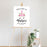 Custom Unicorn Baby Shower Canvas Welcome Signs-Set of 1-Andaz Press-Watercolor Unicorn-