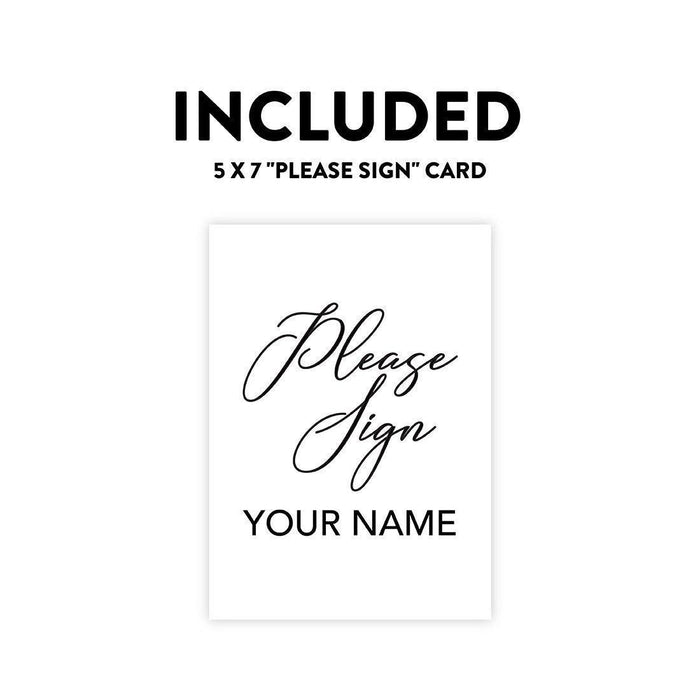 Custom Unplugged Ceremony Canvas Wedding Signs-Set of 1-Andaz Press-Enjoy This Moment With Us-