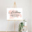 Custom Watercolor Canvas Wedding Guestbook Welcome Signs-Set of 1-Andaz Press-Watercolor Brush Stroke Modern Monogram-