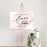 Custom Watercolor Canvas Wedding Guestbook Welcome Signs-Set of 1-Andaz Press-Watercolor Brush Stroke Modern Monogram-