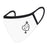 Custom Wedding Collection Face Mask, Reusable White Cloth Face Masks with 1 Replaceable PM 2.5 Protection Filter-Set of 1-Andaz Press-Quarantined-