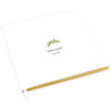 Custom Wedding Guestbook with Gold Accents, White Guest Sign in Registry – 44 Designs-Set of 1-Andaz Press-Eucalyptus Stem-