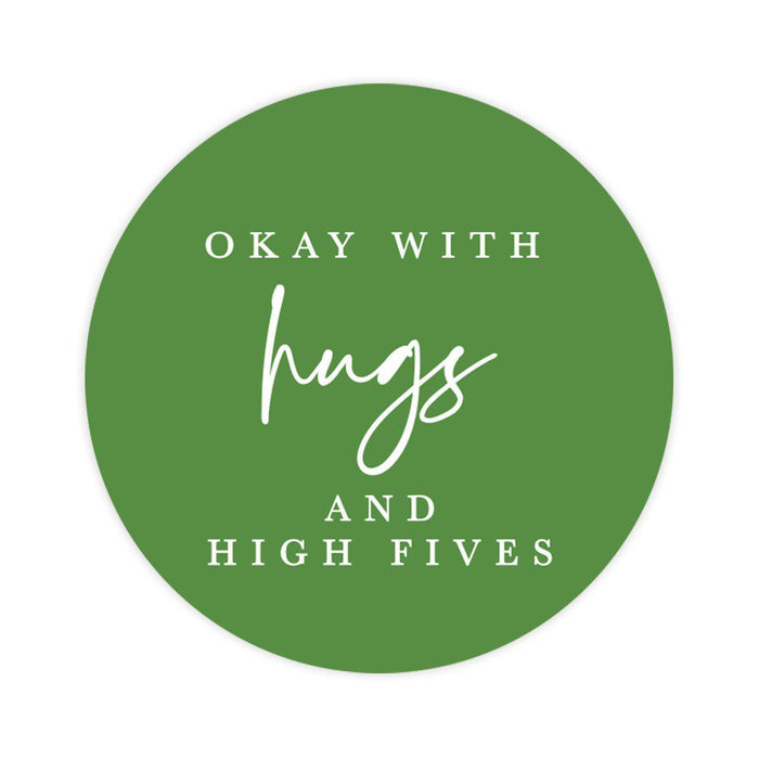 Custom Wedding Round Circle Label Stickers, You Can't Quarantine Love, Wedding Favor Label Stickers-Set of 120-Andaz Press-Quarantine Love-