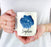 Custom Zodiac Blue Watercolor Ceramic Coffee Mug-Set of 1-Andaz Press-Aries-