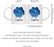Custom Zodiac Blue Watercolor Ceramic Coffee Mug-Set of 1-Andaz Press-Aries-