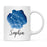 Custom Zodiac Blue Watercolor Ceramic Coffee Mug-Set of 1-Andaz Press-Aries-