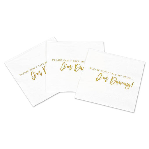Don't Take My Drink Funny Cocktail Napkins-Set of 50-Andaz Press-