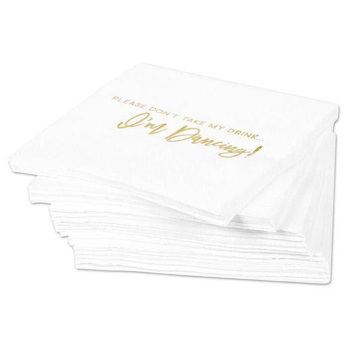 Don't Take My Drink Funny Cocktail Napkins-Set of 50-Andaz Press-
