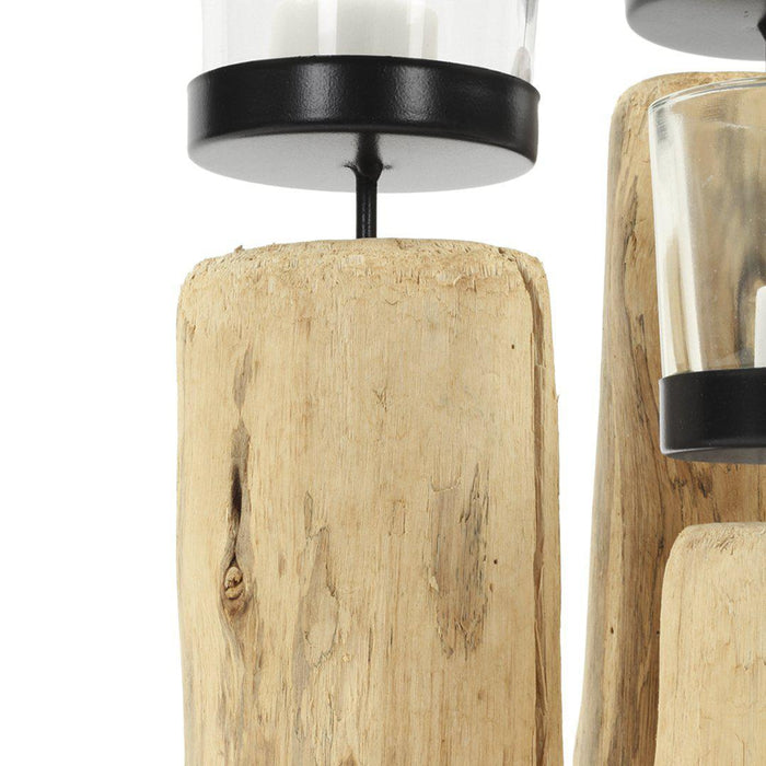 Driftwood Candle Holders Set-Set of 3-Koyal Wholesale-
