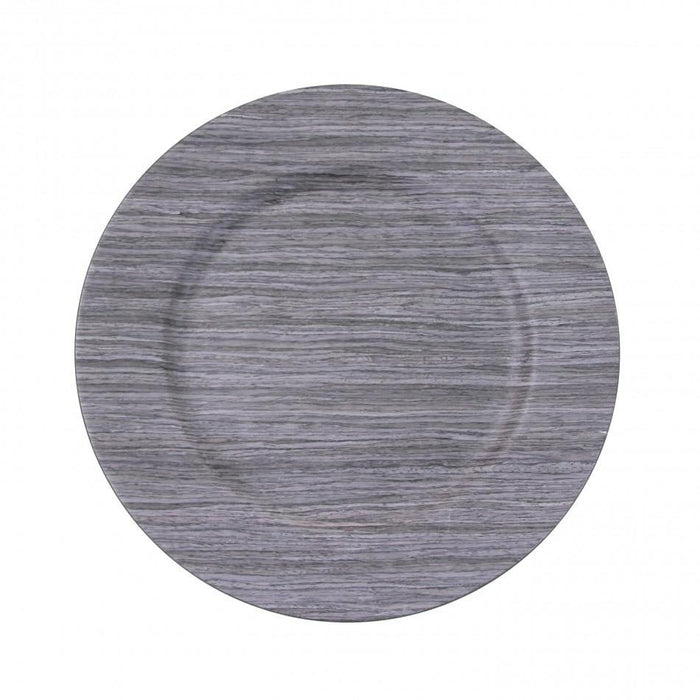 Driftwood Faux Wood Charger Plates-Set of 4-Koyal Wholesale-