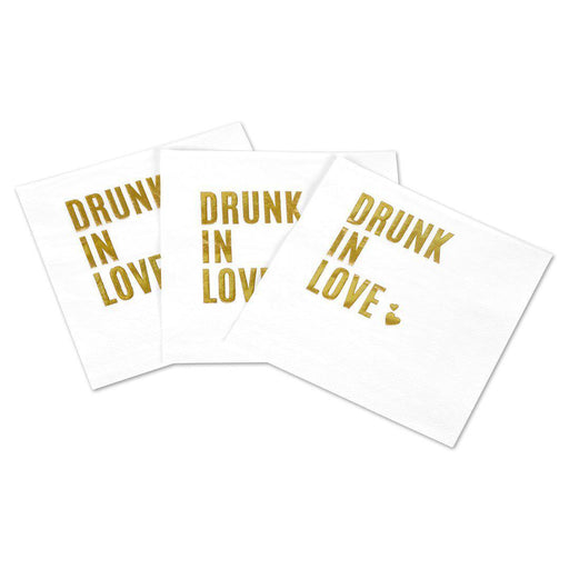 Drunk In Love Funny Cocktail Napkins-Set of 50-Andaz Press-