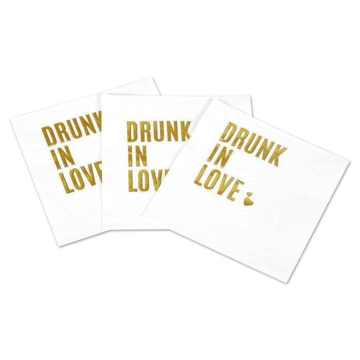 Drunk In Love Funny Cocktail Napkins-Set of 50-Andaz Press-