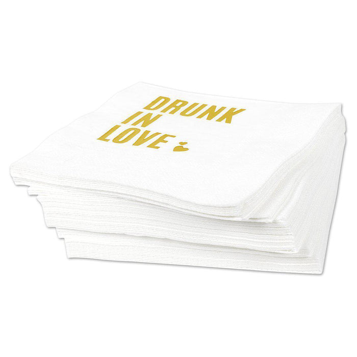 Drunk In Love Funny Cocktail Napkins-Set of 50-Andaz Press-