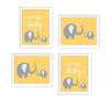 Elephant Baby Shower Party Signs & Graphic Decorations-Set of 4-Andaz Press-