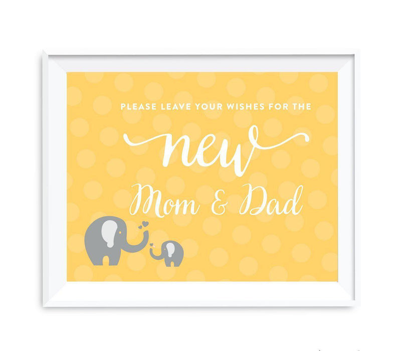 Elephant Baby Shower Party Signs-Set of 1-Andaz Press-Thank You For Celebrating With Us!-