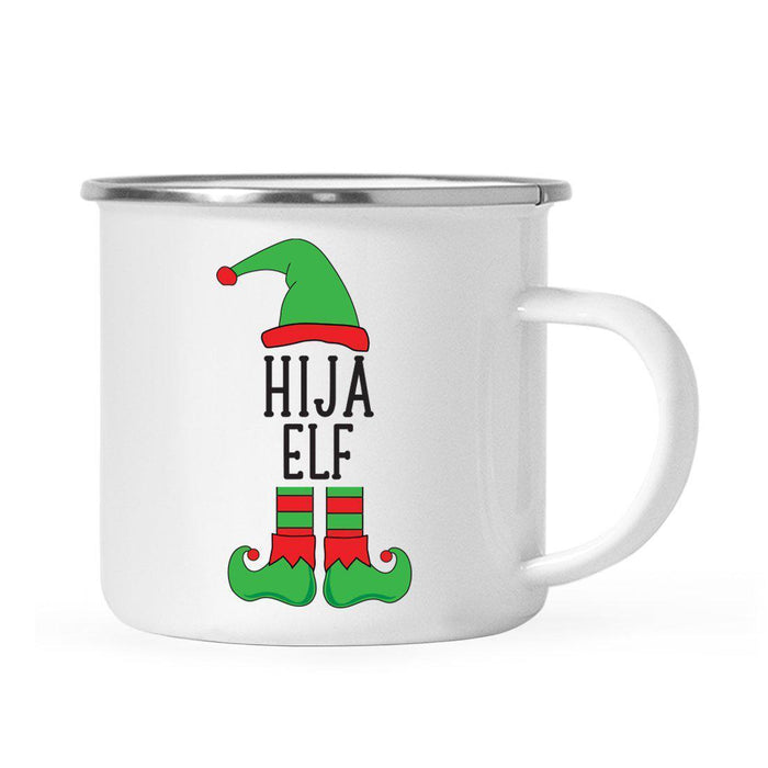 Elf Design Spanish Family Campfire Coffee Mug-Set of 1-Andaz Press-Abuela-