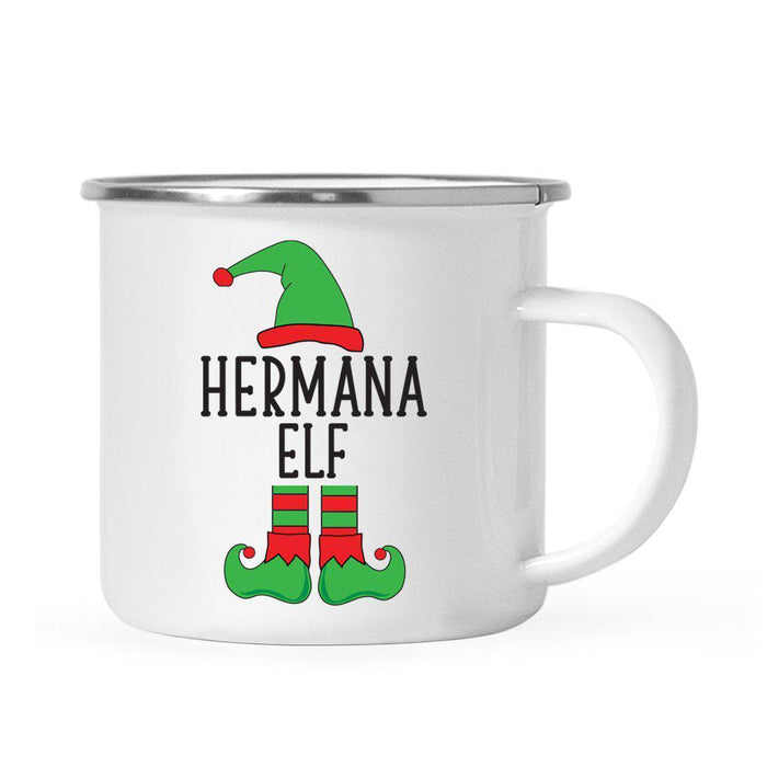 Elf Design Spanish Family Campfire Coffee Mug-Set of 1-Andaz Press-Hermana-