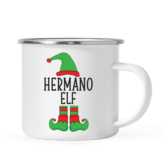 Elf Design Spanish Family Campfire Coffee Mug-Set of 1-Andaz Press-Hermano-